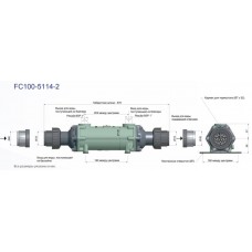Теплообменник Bowman 100 кВт трубчатый, разборный корпус