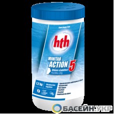  Медленно растворимые таблетки 20 гр 5в1 hth MINITAB 20g Action 5 хлор, 1.2 кг 