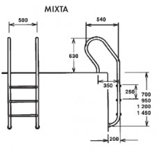 Лестница Mixta 3 ступени