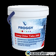  Стабилизированный хлор Long Chlor Tabs 200 Froggy 