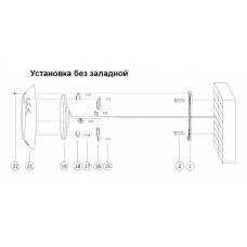 LED прожектор RGB, нерж.сталь, 18ВТ,  252 led